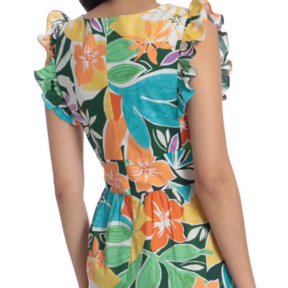 Maggie London dress, Size 12, Multi-color, floral print